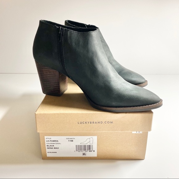 Lucky Brand Pamira Black Booties NIB Sz 11 - Picture 7 of 8